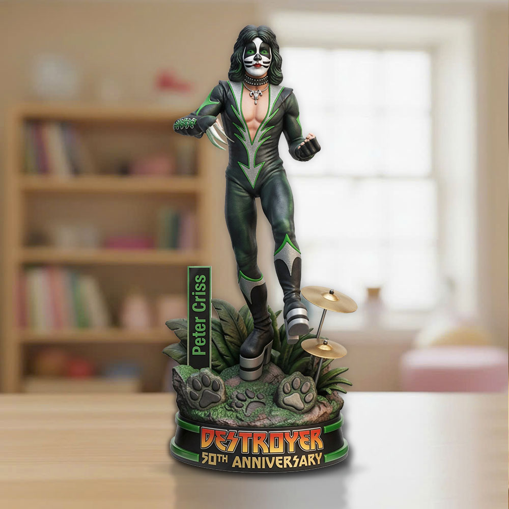 KISS x Peter Criss Custom Shape Acrylic Plaque – TMTHU6769