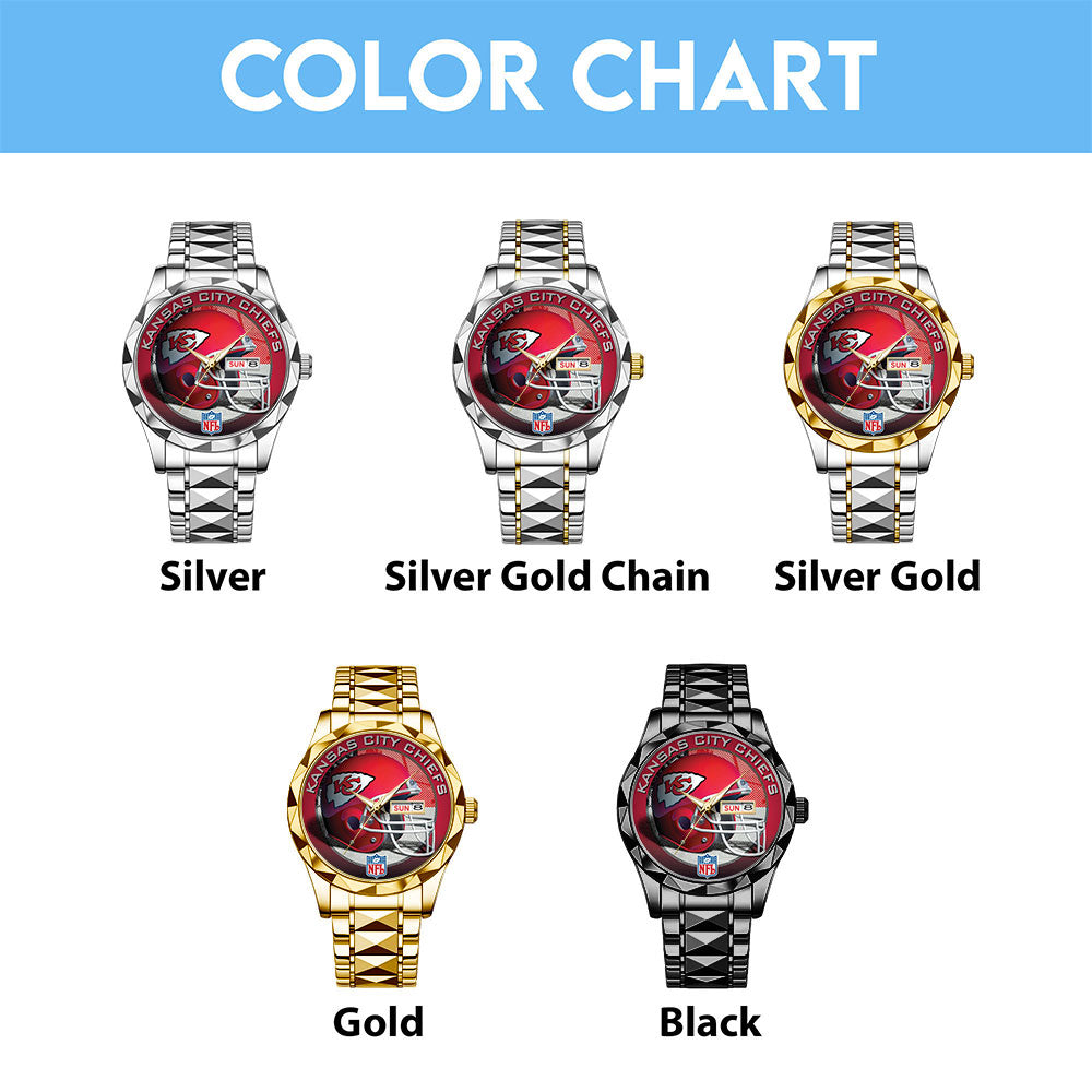 Kansas City Chiefs Alloy Luxury Quartz Watch – TANTN16328