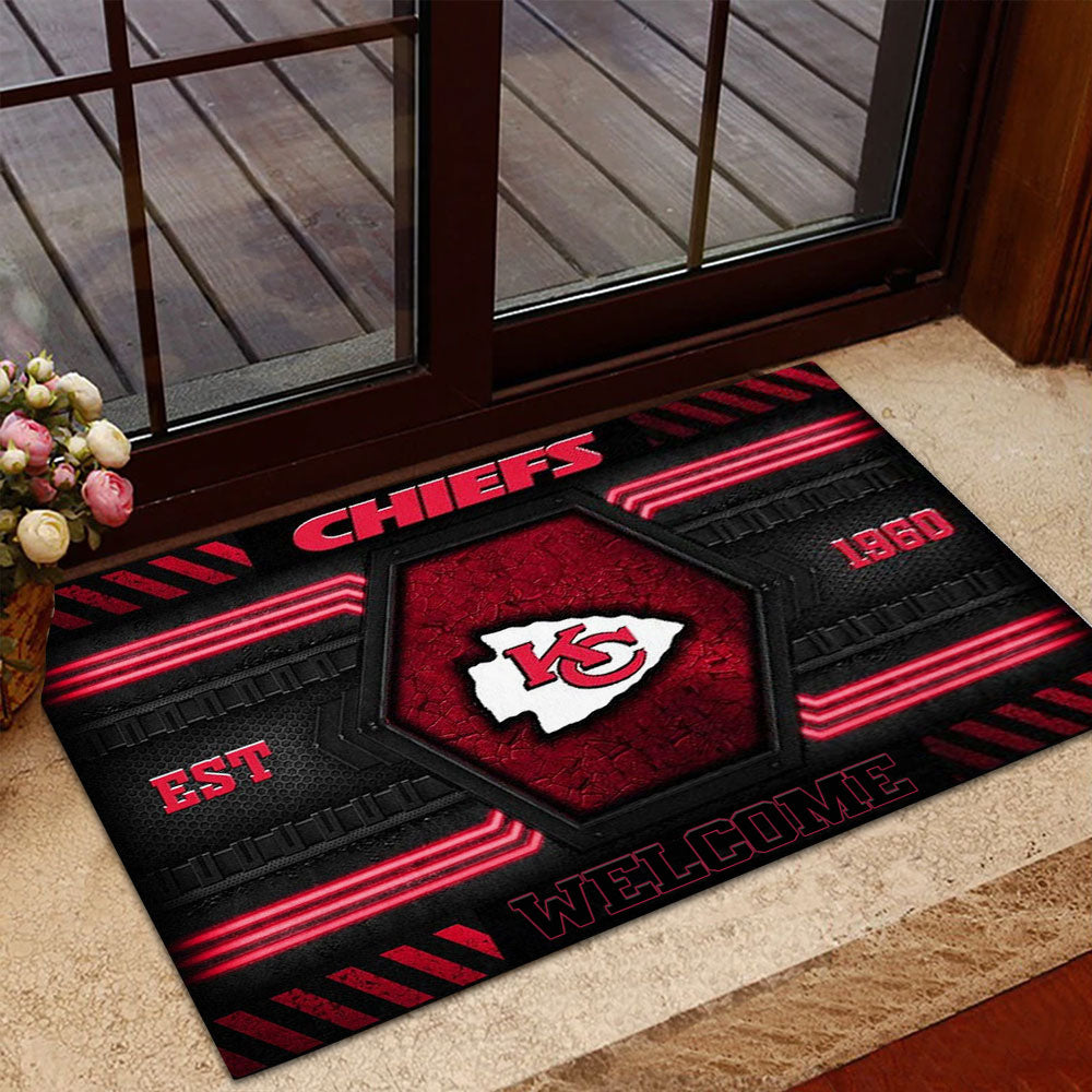 Kansas City Chiefs Custom Doormat – MAITM13166