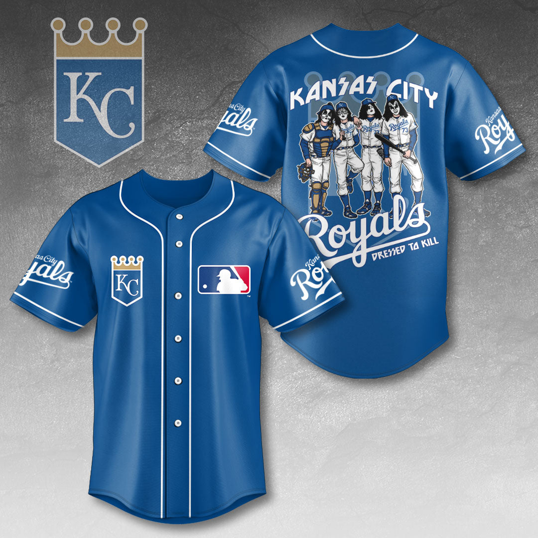 Kansas City Royals x KISS Baseball Jersey – HOATT13410