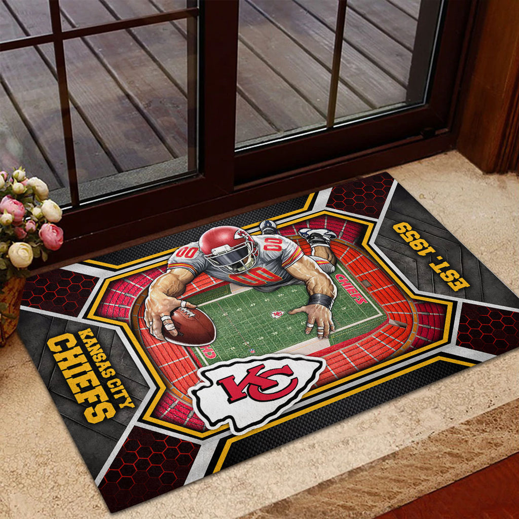 Kansas City Chiefs Custom Doormat – HOATT12623