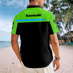 Kawasaki WorldSBK Team 2026 Short Sleeve Button-Down Shirt – TANTN21207