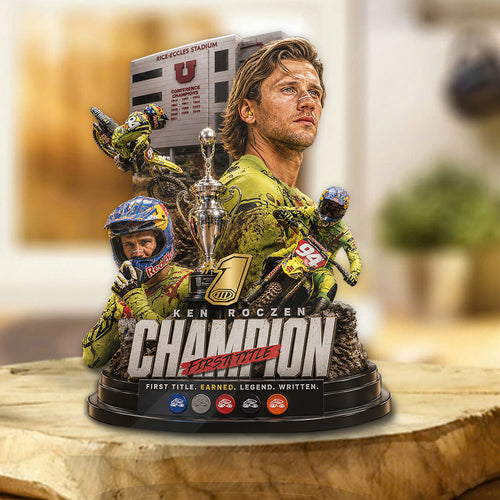 Ken Roczen 450SX 2026 Champion Custom Shape Acrylic Plaque – GNE6417