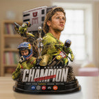 Ken Roczen 450SX 2026 Champion Custom Shape Acrylic Plaque – GNE6417