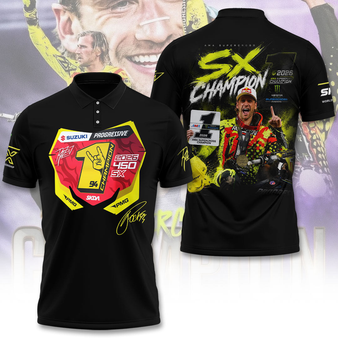 Ken Roczen 450SX Champion 2026 3D Apparel – TANTN22865