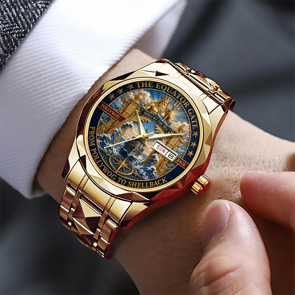 US Navy Crossing the Line Alloy Luxury Quartz Watch – TANTN24257