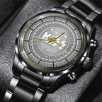 KISS Black Stainless Steel Watch – MAITM 6503