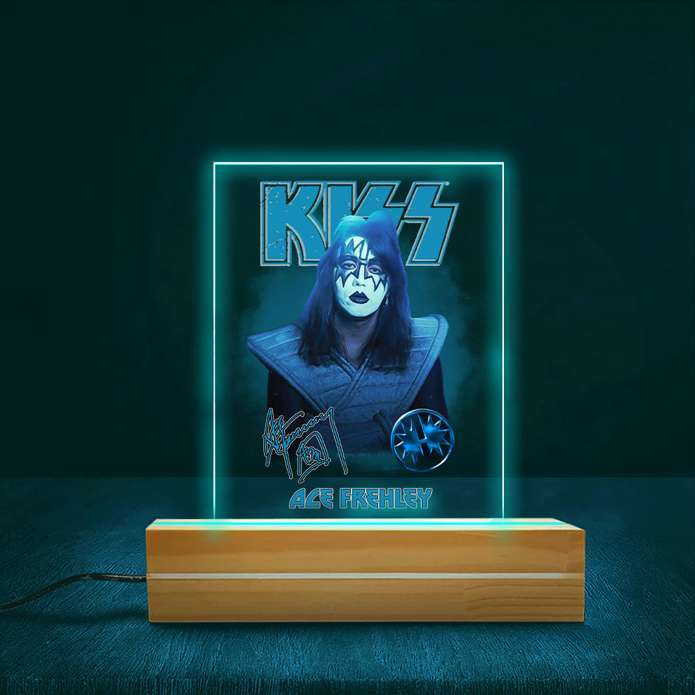 KISS x Ace Frehley 3D Led Light Wooden Base – MAITM6207