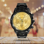 KISS Black Stainless Steel Watch – TANTN 6111