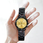 KISS Black Stainless Steel Watch – TANTN 6111