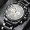 KISS Black Stainless Steel Watch – TANTN 6112