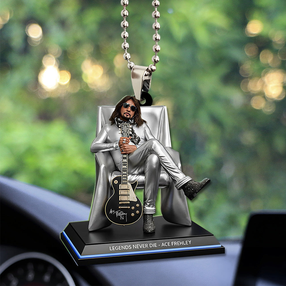 KISS x Ace Frehley Custom shape 2-sided Acrylic Car Ornament – TANTN17680