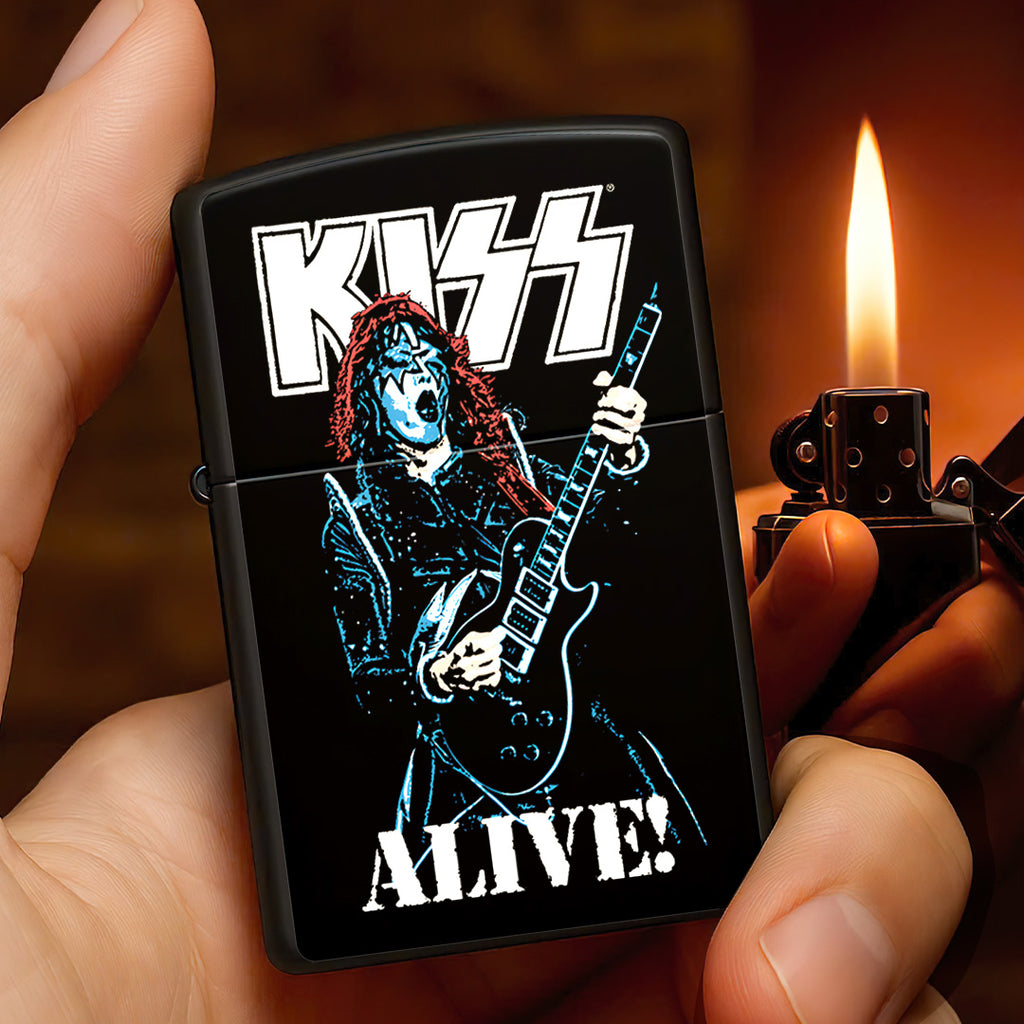 KISS x The Spaceman ALIVE! Zippo Lighter Case (No Insert) – TANTN16470
