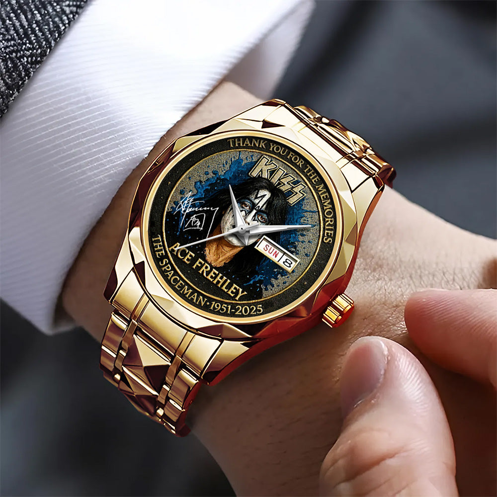 KISS x Ace Frehley Alloy Luxury Quartz Watch – TANTN17596
