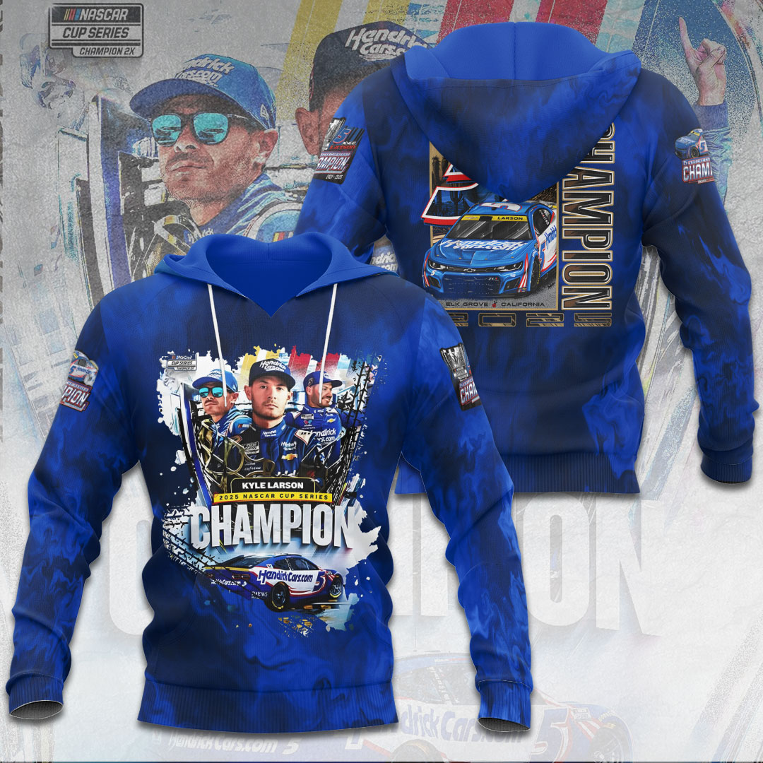 Kyle Larson 2025 NASCAR Cup Series Champion 3D Apparel – TANTN18390