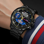 Kyle Larson 2025 NASCAR Cup Series Champion Black Stainless Steel Watch – HOATT14408