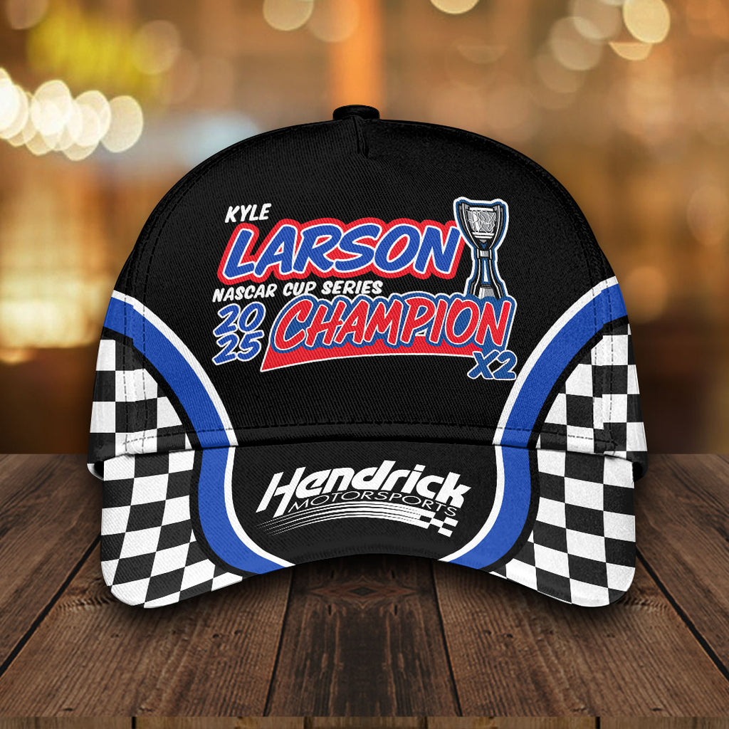 Kyle Larson 2025 NASCAR Cup Series Champion Classic Cap – HOATT14467