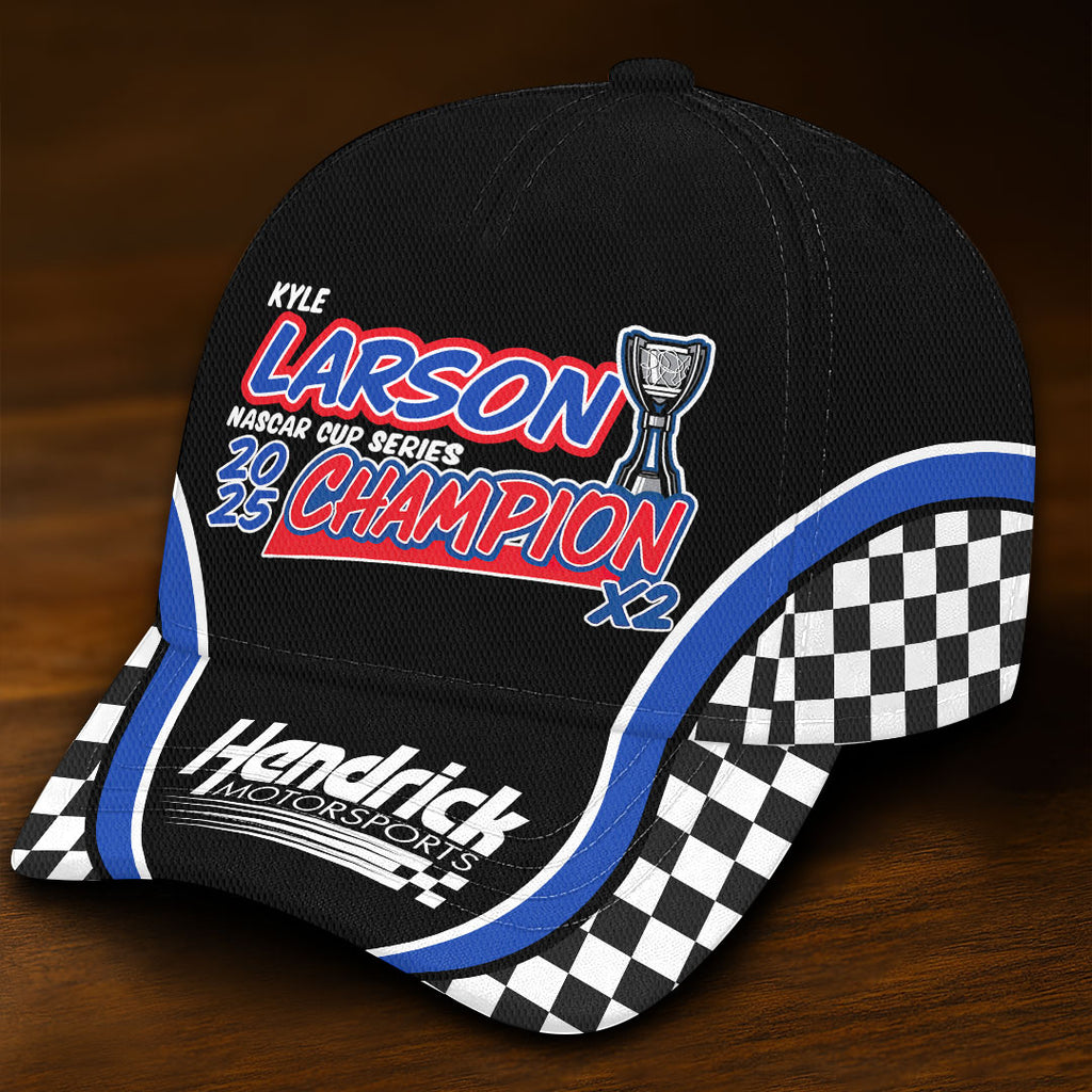 Kyle Larson 2025 NASCAR Cup Series Champion Classic Cap – HOATT14467