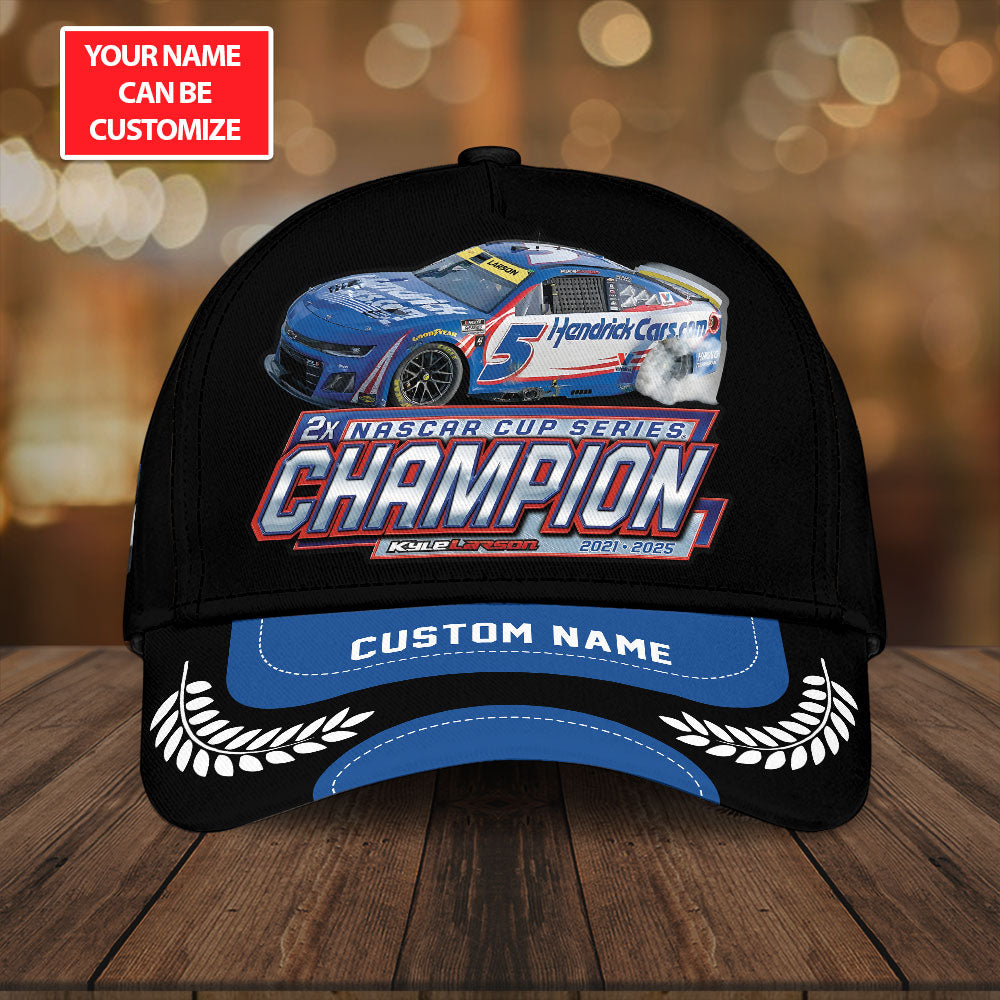 Personalized Kyle Larson 2025 NASCAR Cup Series Champion Classic Cap – TANTN18420