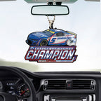 Kyle Larson 2025 NASCAR Cup Series Champion Custom shape 2-sided Acrylic Car Ornament – TANTN18108