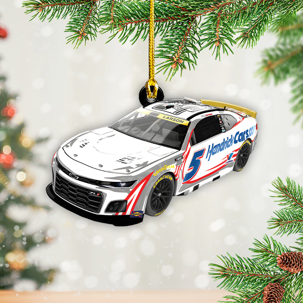 Kyle Larson 2025 NASCAR Cup Series Champion Custom Shape 2-sided Acrylic Ornament – TANTN18547