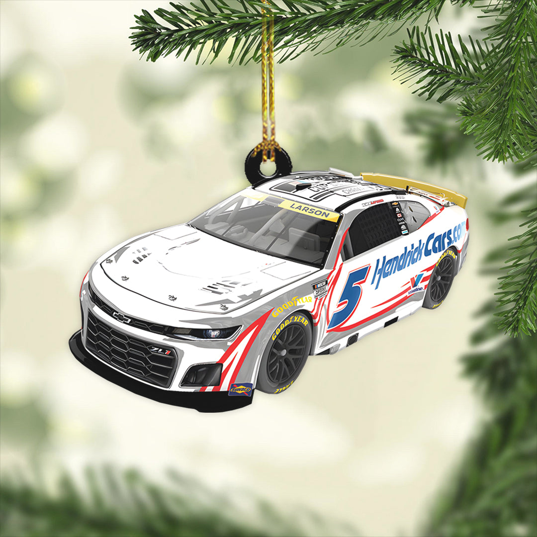 Kyle Larson 2025 NASCAR Cup Series Champion Custom Shape 2-sided Acrylic Ornament – TANTN18547