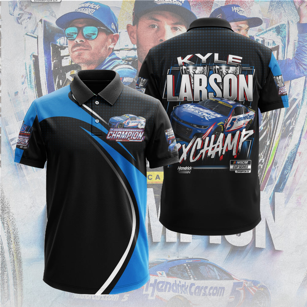 Kyle Larson 2025 NASCAR Cup Series Champion 3D Apparel – TANTN18533