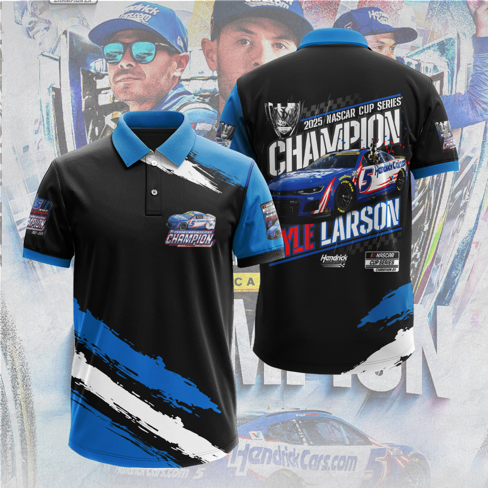 Kyle Larson 2025 NASCAR Cup Series Champion 3D Apparel – TANTN18535