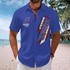 Kyle Larson 2025 NASCAR Cup Series Champion Short Sleeve Button-Down Shirt – MAITM13698