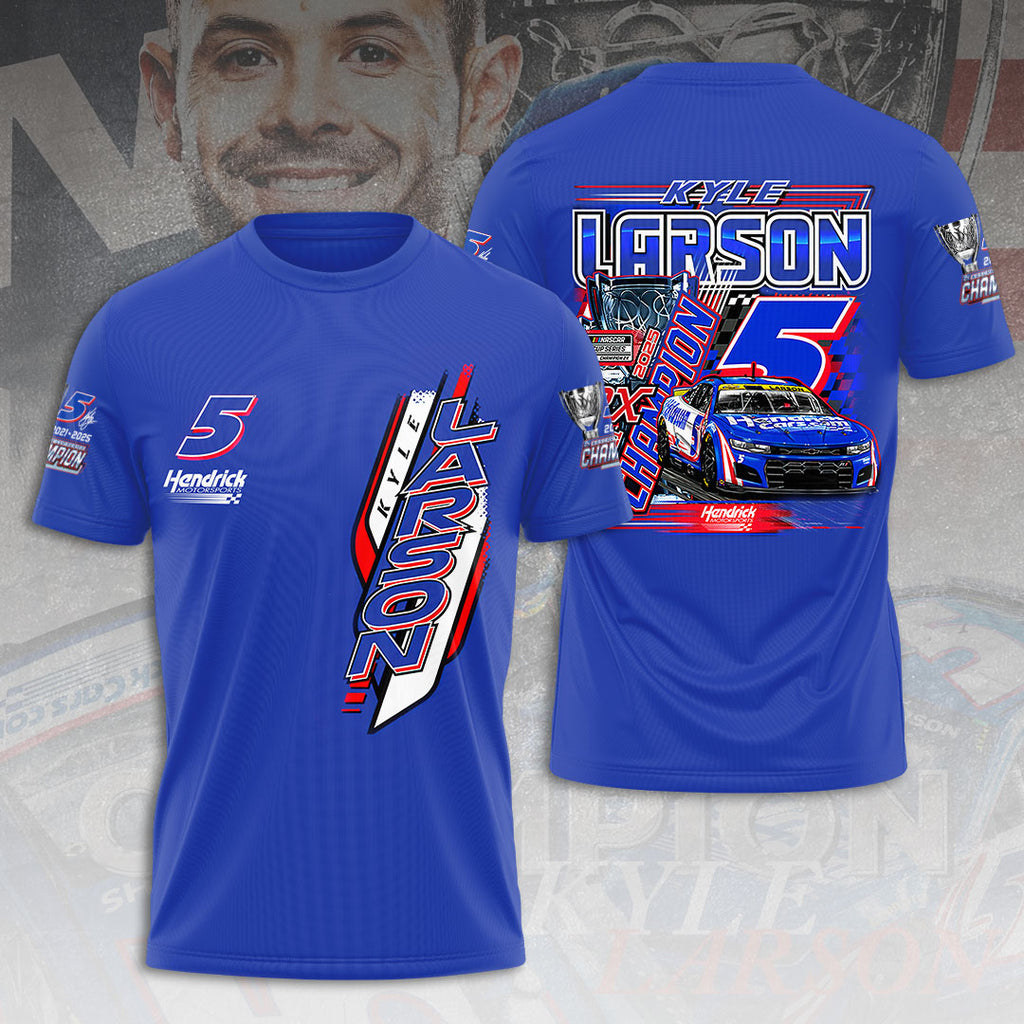 Kyle Larson 2025 NASCAR Cup Series Champion 3D Apparel – HOATT14349