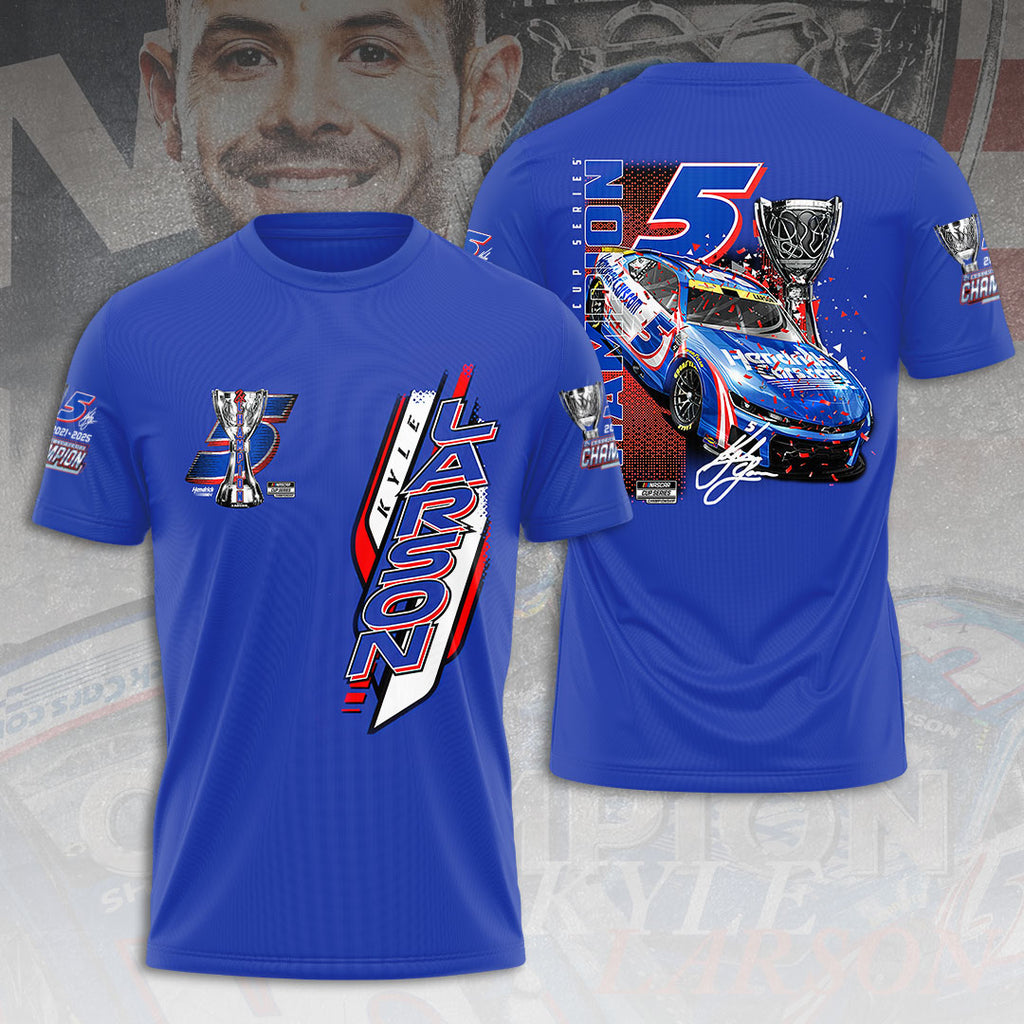 Kyle Larson 2025 NASCAR Cup Series Champion 3D Apparel – HOATT14389