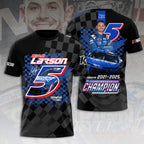 Kyle Larson 2025 NASCAR Cup Series Champion 3D Apparel – HOATT14394