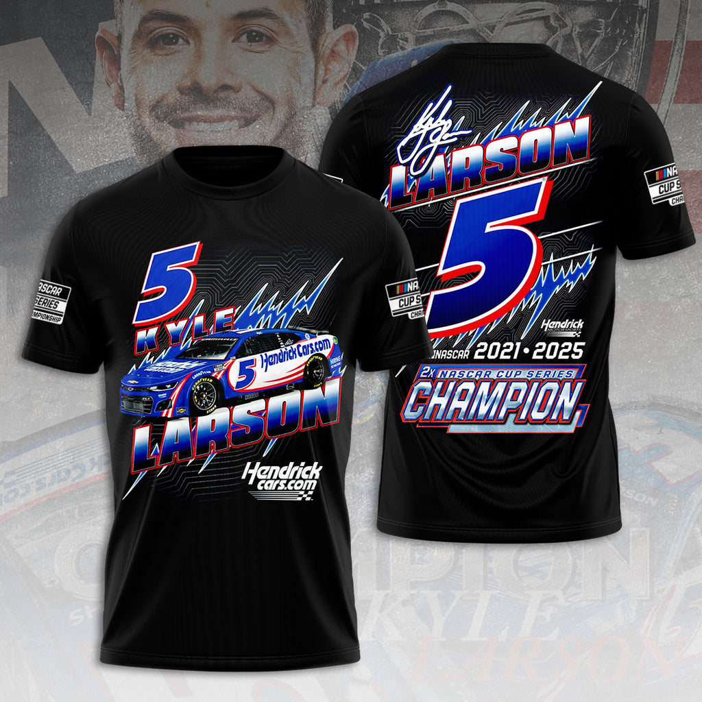 Kyle Larson 2025 NASCAR Cup Series Champion 3D Apparel – HOATT14448