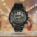 Kyle Busch Black Stainless Steel Watch – TANTN23162