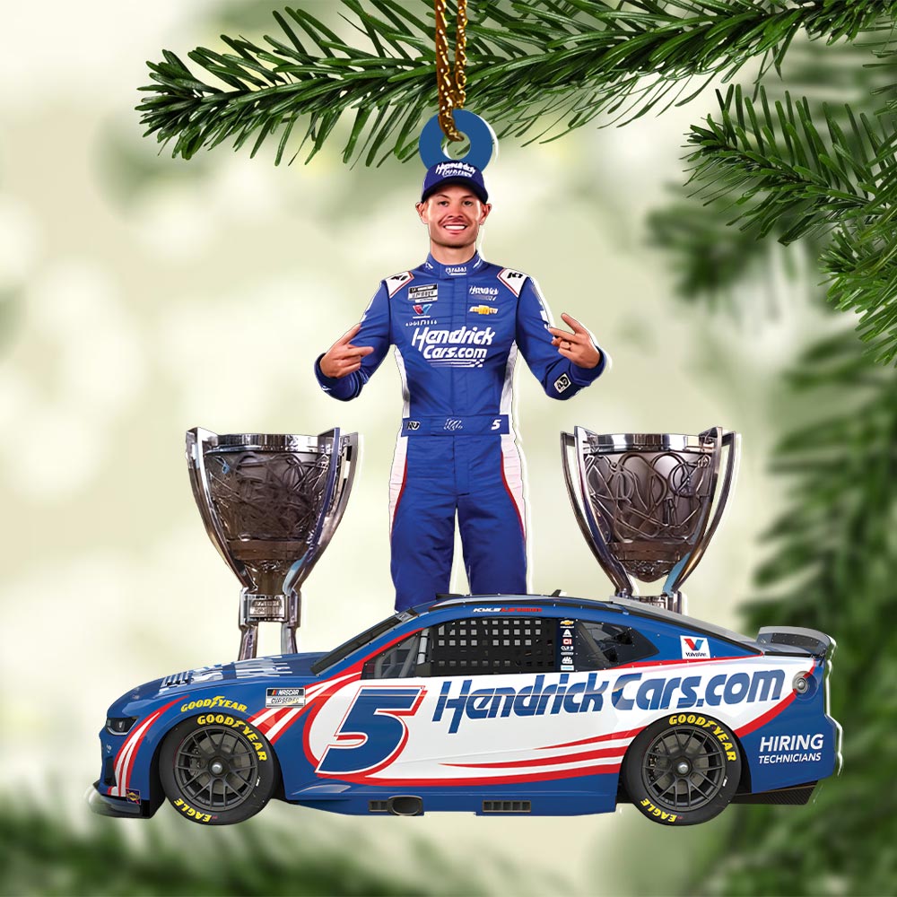 Kyle Larson 2025 NASCAR Cup Series Champion Custom Shape 2-sided Acrylic Ornament – HOATT14471