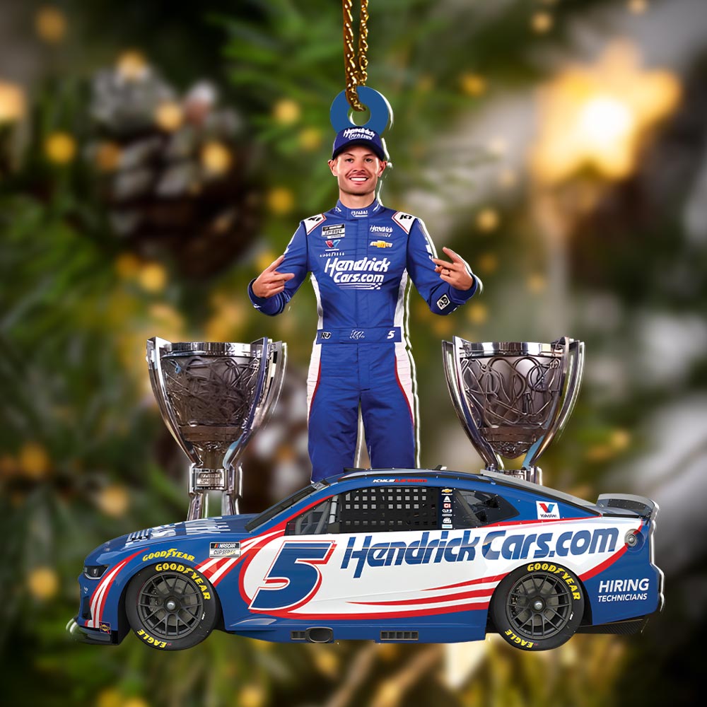 Kyle Larson 2025 NASCAR Cup Series Champion Custom Shape 2-sided Acrylic Ornament – HOATT14471