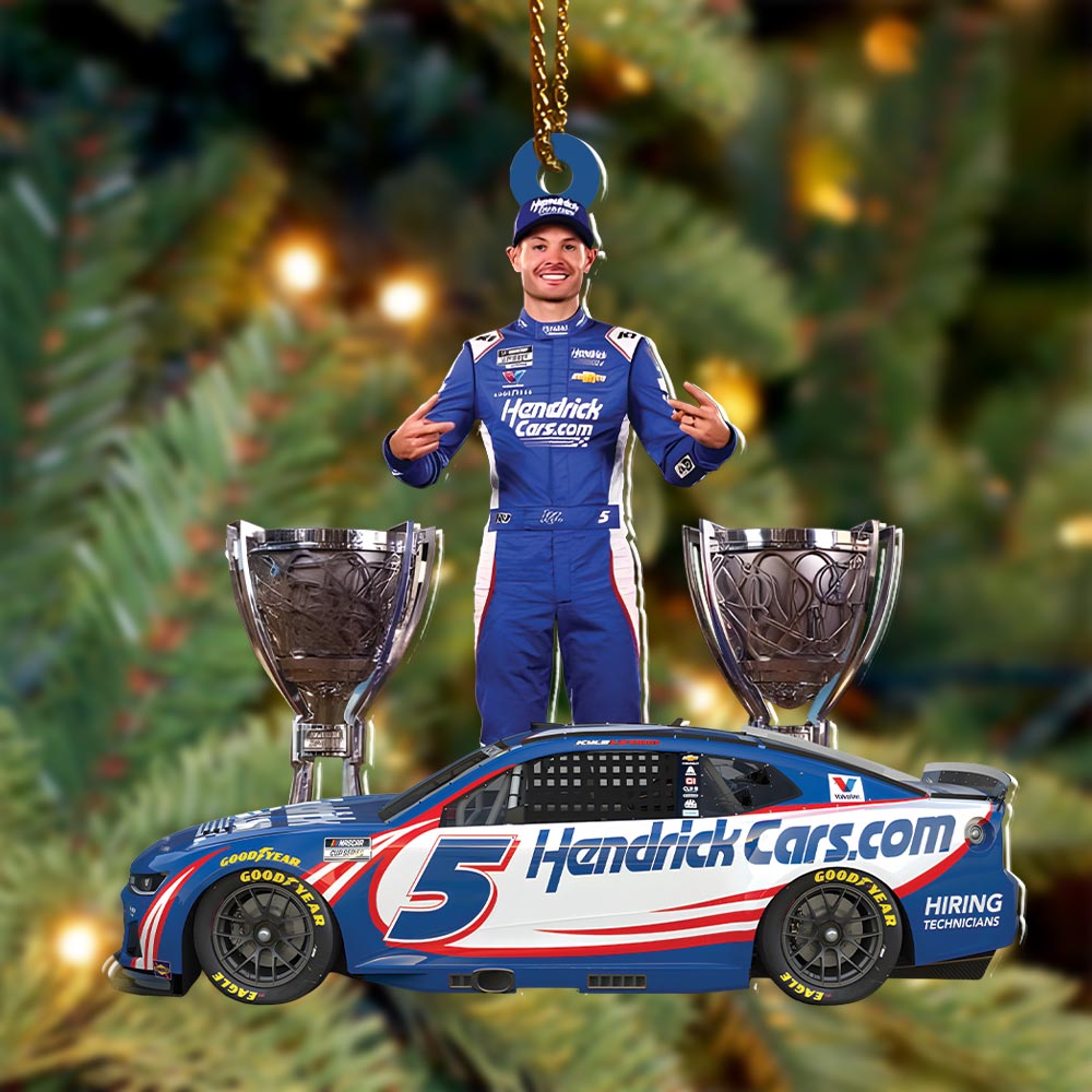 Kyle Larson 2025 NASCAR Cup Series Champion Custom Shape 2-sided Acrylic Ornament – HOATT14471