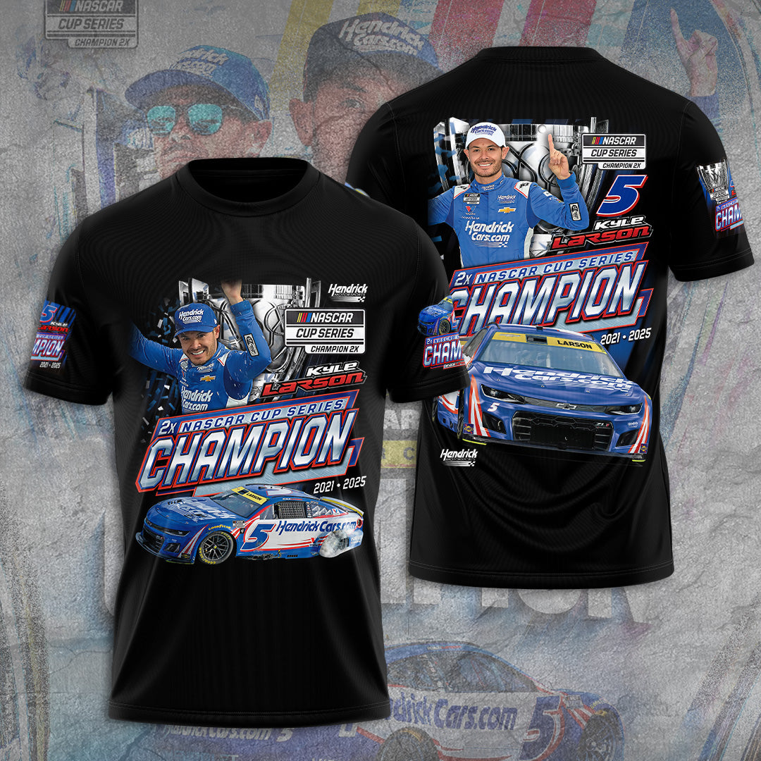 Kyle Larson 2025 NASCAR Cup Series Champion 3D Apparel – TANTN18112