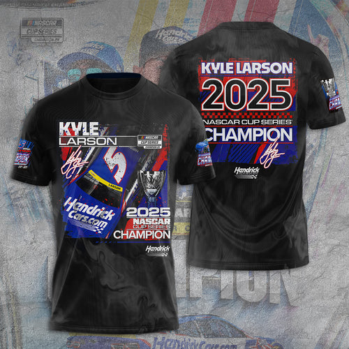 Kyle Larson 2025 NASCAR Cup Series Champion 3D Apparel – TANTN18116
