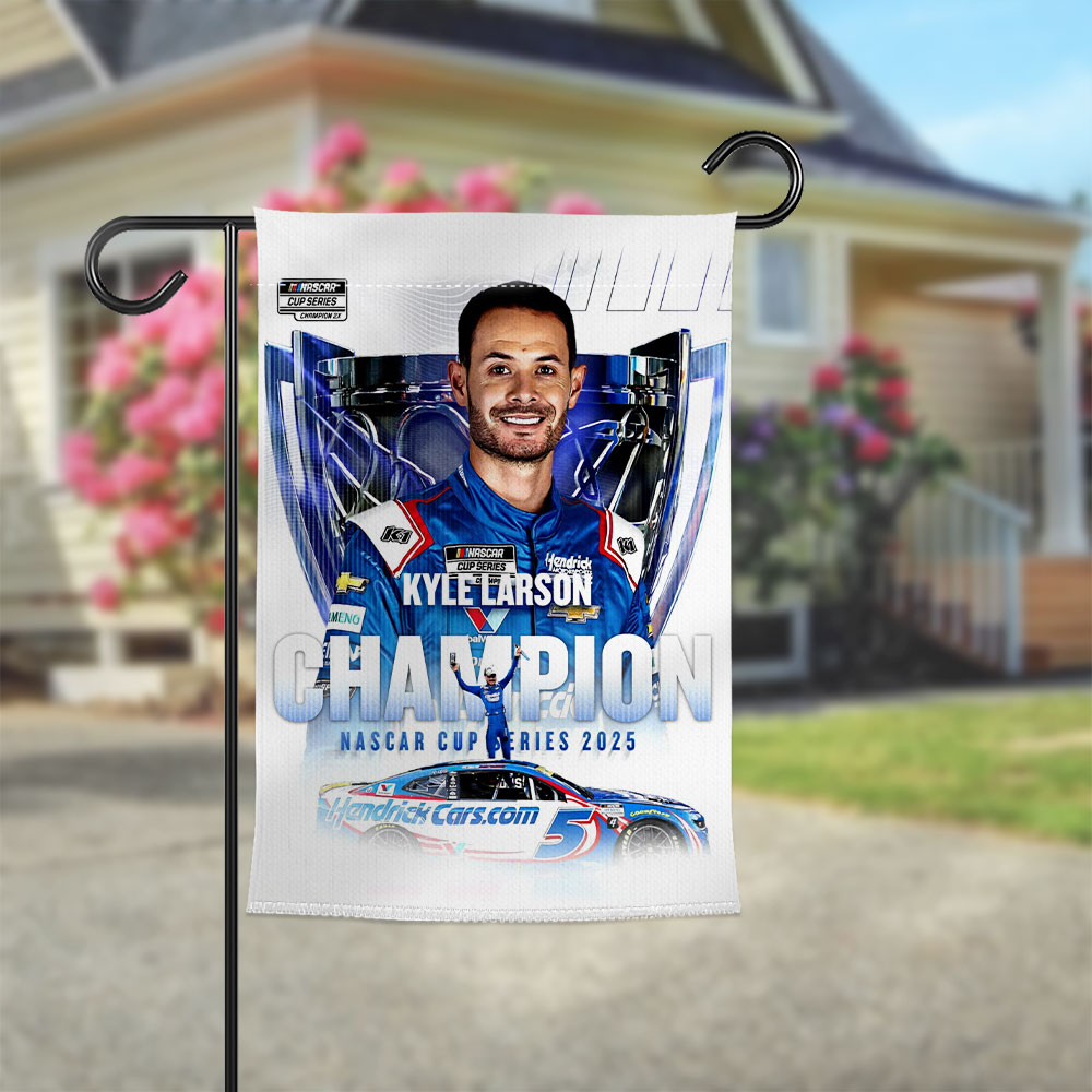 Kyle Larson Nascar Cup Series Champion Double-side Garden Flag – TMTHU1977