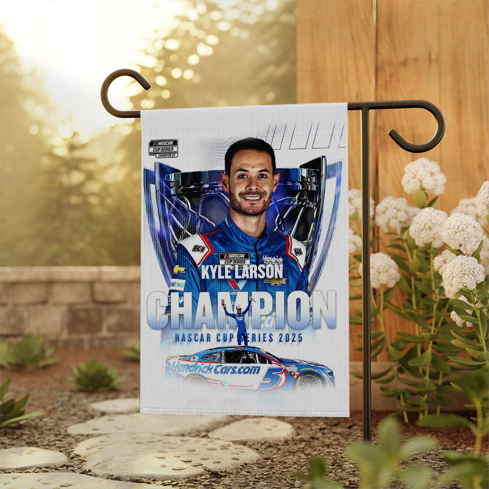 Kyle Larson Nascar Cup Series Champion Double-side Garden Flag – TMTHU1977