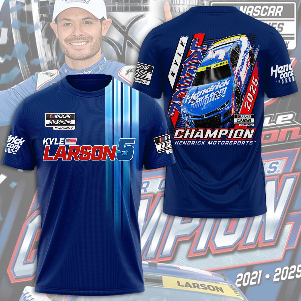 Kyle Larson Nascar Cup Series Champion 3D Apparel – TMTHU1973