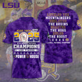 LSU Tigers Baseball 2025 National Champions 3D Apparel – TANTN 13870