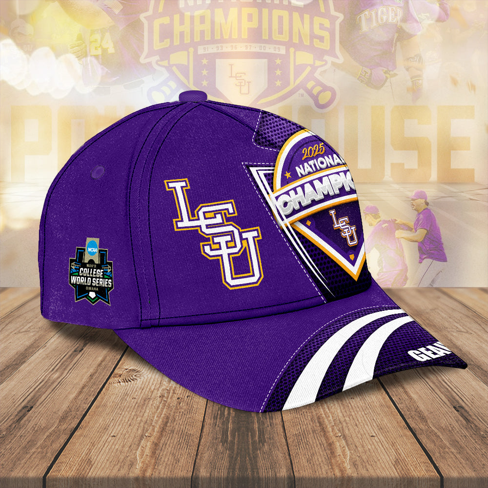 LSU Tigers Baseball 2025 National Champions Classic Cap – MAITM 12042
