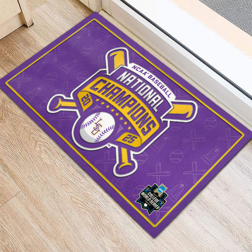 LSU Tigers Baseball 2025 National Champions Doormat – MAITM 11737