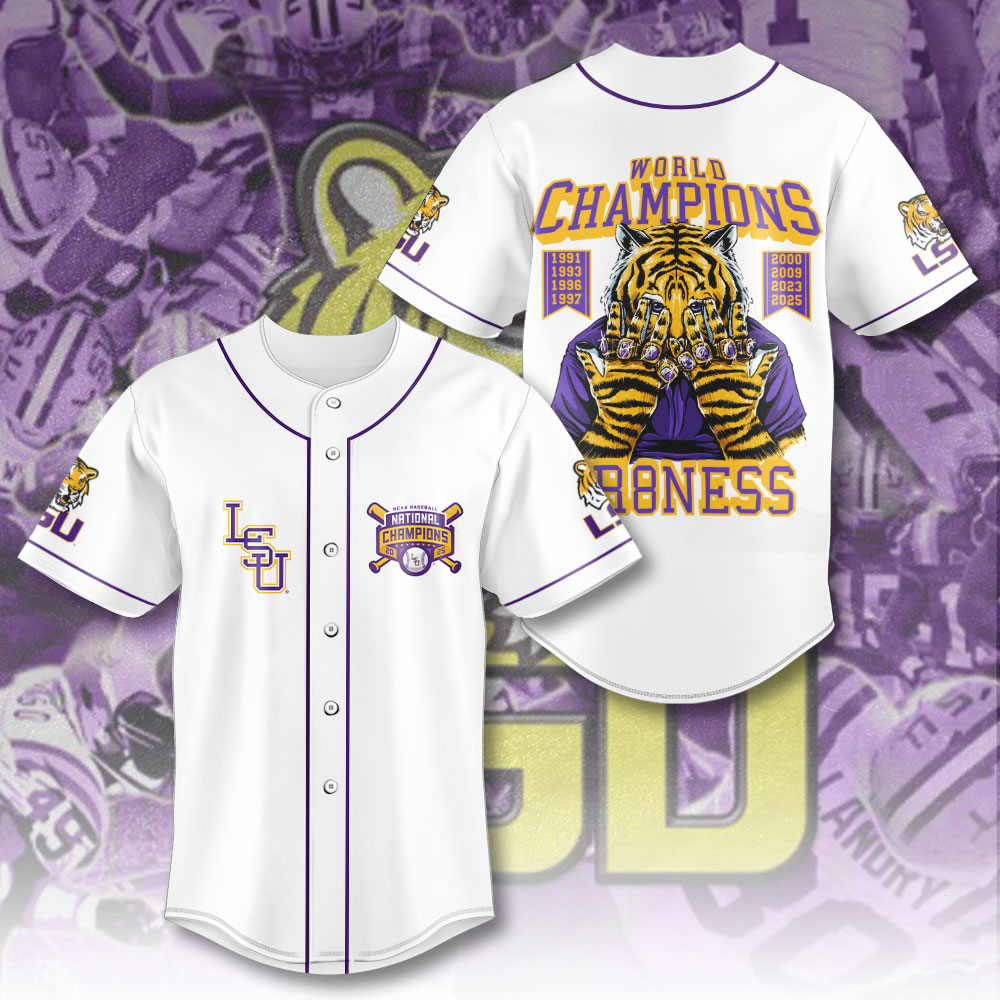 LSU Tigers Baseball Baseball Jersey – HOATT 11382