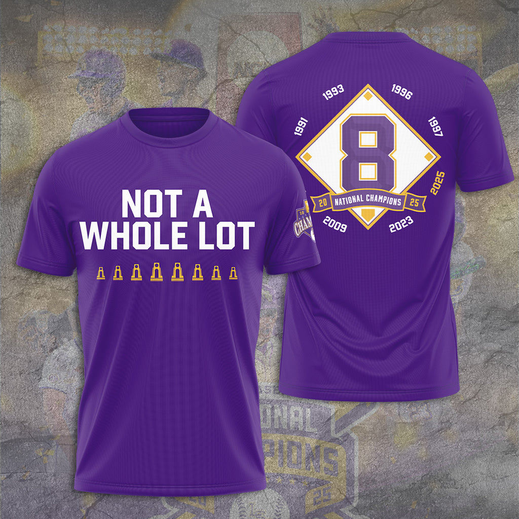 LSU Tigers Baseball 2025 National Champions 3D Apparel – TANTN 14095