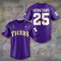 LSU Tigers Baseball Baseball Jersey – TANTN 13893