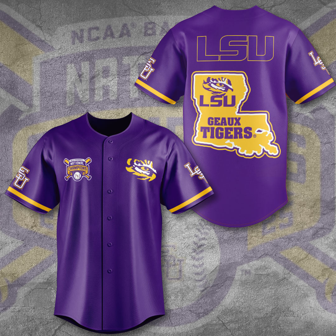 LSU Tigers Baseball Baseball Jersey – GNE 3929