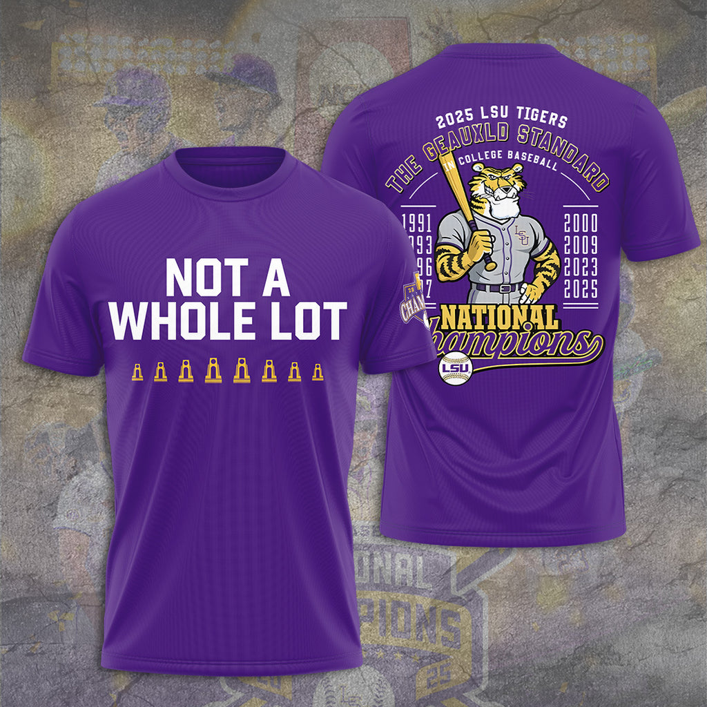 LSU Tigers Baseball 2025 National Champions 3D Apparel – TANTN 14682